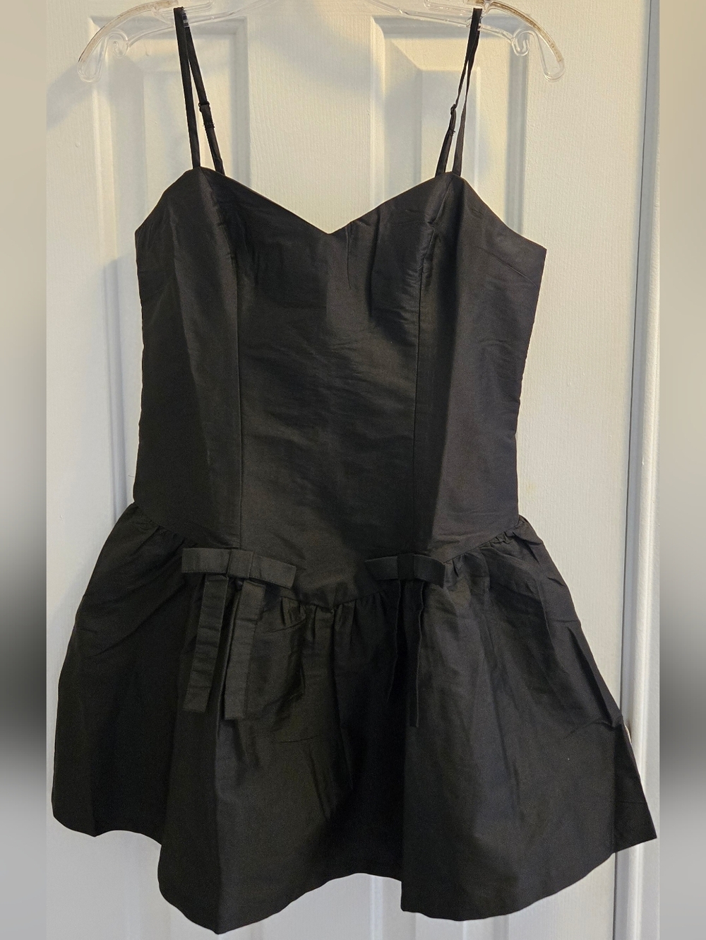 American Eagle Outfitters Black Mini Dress with Bow Details